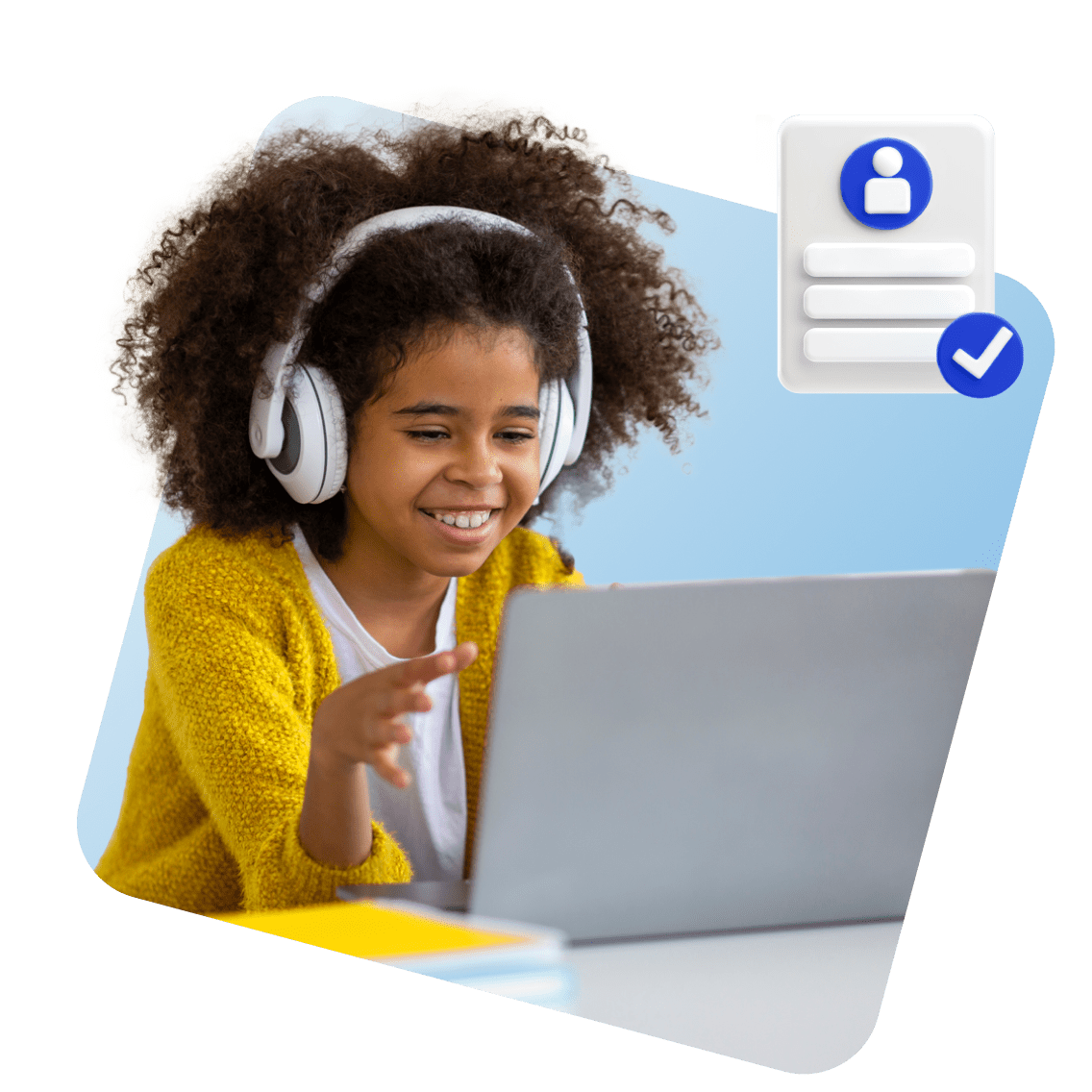 Online Advanced Placement® (AP) and Honors Courses image 6 (name 3 Young Girl Laptop Headphones Certificate 2)