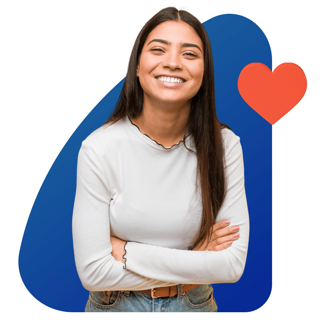 Student Safety image 7 (name FIRST IMAGE 2 Young Women Arms Crossed Heart 1)