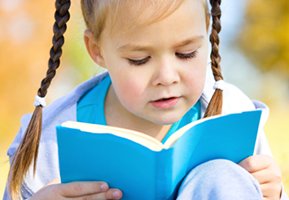 Webinars image 9 (name girl reading blue book)