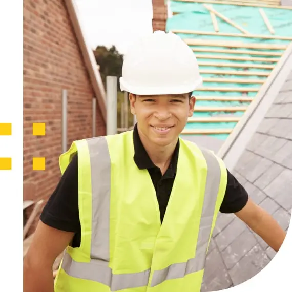 Heavy Machine Operations Pre-Apprenticeship Pathway image 3 (name high vis operator with hard hat)